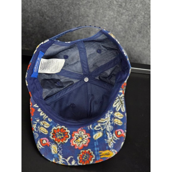 Adidas Originals Floral Trefoil Logo Snapback Hat Womens Streetwear Athleisure - Picture 6 of 10